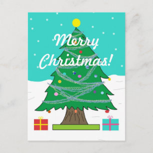Festividades Cartão postal da Árvore de Natal