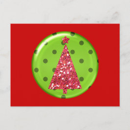 Festividades Cartão postal da árvore enfeites de natal