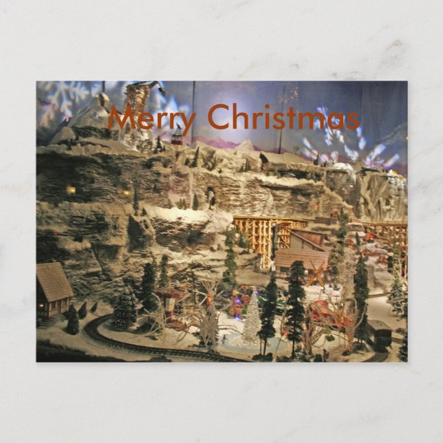 Festividades Cartão postal da Cena de Natal (Frente)