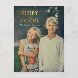 Festividades Cartão postal da família de Natal feliz e Brilha