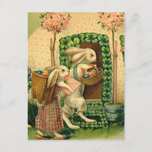 Festividades Cartão postal da Páscoa de Vintage