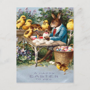 Festividades Cartão postal da Páscoa de Vintage