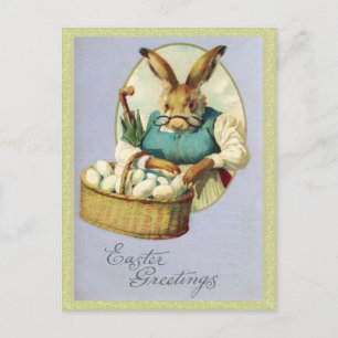 Festividades Cartão postal da Páscoa de Vintage