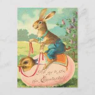 Festividades Cartão postal da Páscoa de Vintage