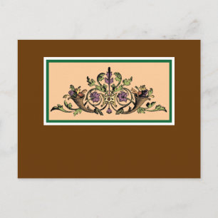 Festividades Cartão postal de Ação de Graças Cornucopia Vintage