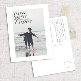 Festividades Cartão postal de animação de ano novo com tendênci