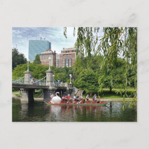 Festividades Cartão postal de Boston de Swan de Jardim Público