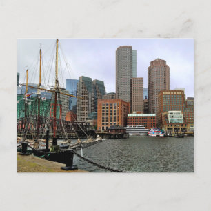 Festividades Cartão postal de Boston para o porto marítimo