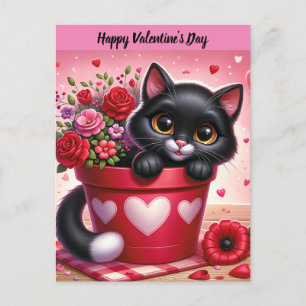Festividades Cartão postal de Cat feliz dia de os namorados