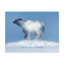 Cartão Postal de Clima de Suéter de Urso Polar
