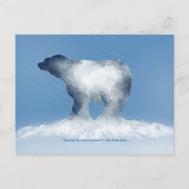 Festividades Cartão Postal de Clima de Suéter de Urso Polar