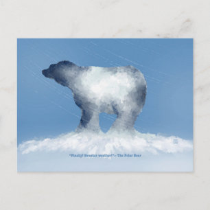 Festividades Cartão Postal de Clima de Suéter de Urso Polar