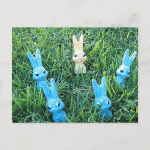 Festividades Cartão postal de coelhos de Páscoa