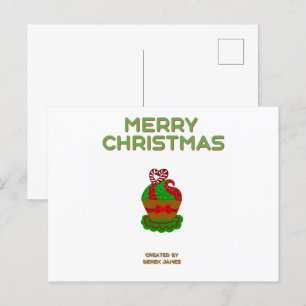 Festividades Cartão postal de Cupcake natalino