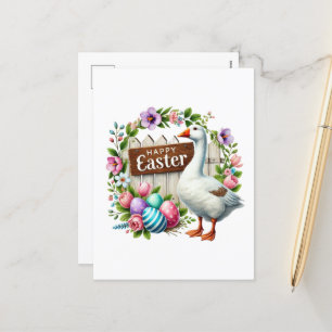Festividades Cartão postal de Felz pascoa giro