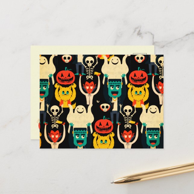 Festividades Cartão Postal de Feriado (Frente/Verso In Situ)