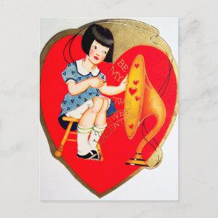Festividades Cartão postal de Feriado da Retro Vintage