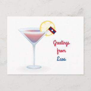 Festividades Cartão Postal De Feriado De Cocktail No Laos
