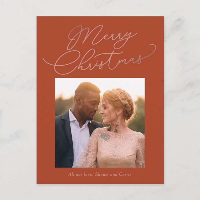 Festividades Cartão postal de Feriado de COR EDITÁVEL de Mensag (Frente)