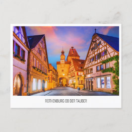 Festividades Cartão postal de Feriado de viagem de Rothenburg o