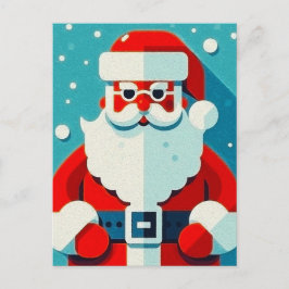 Festividades Cartão postal de feriado para Papais noeis delicio