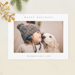 Festividades Cartão postal de Feriado Personalizado Na moda Mod