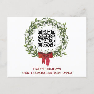 Festividades Cartão postal de Feriado QR de Negócios Corporativ
