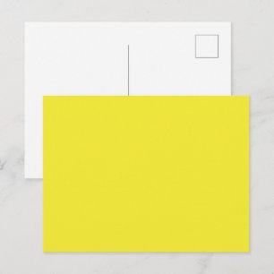 Festividades Cartão postal de férias amarelo sólido