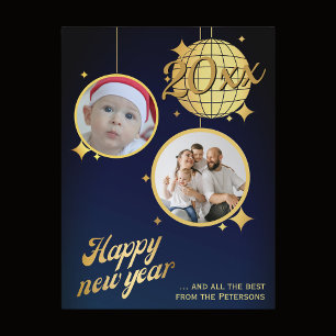 Festividades Cartão postal de férias de 2025 personalizável