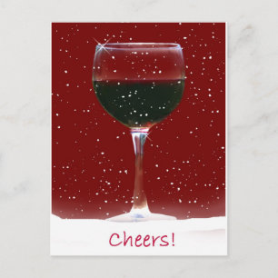 Festividades Cartão postal de férias de vinho
