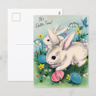 Festividades cartão postal de férias do retro vintage Easter bu