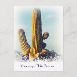 Festividades Cartão postal de férias do Winter Saguaro