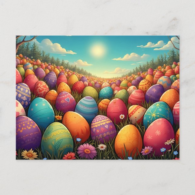 Festividades Cartão postal de férias no leste (Frente)