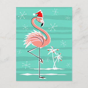Festividades Cartão postal de Flamingo de Natal