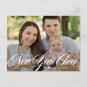 Festividades Cartão Postal de Foto Ano Novo Feliz com Redemoinh