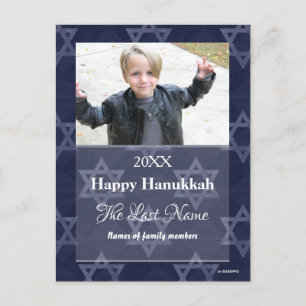 Festividades Cartão postal de foto Feliz Hanukkah - HAMbWG