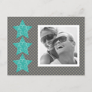 Festividades Cartão postal de fotos de estrelas de feriado {pra