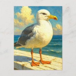 Festividades Cartão Postal de Gaivota | Arte de Pássaro de Prai
