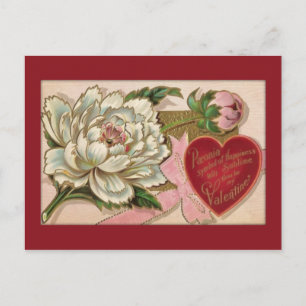 Festividades Cartão postal de Namorados Floral Vintage