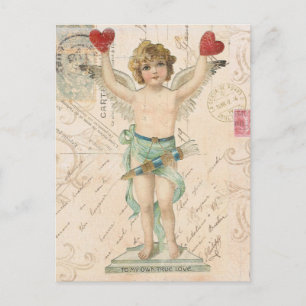 Festividades Cartão postal de Namorados Vintage cherub