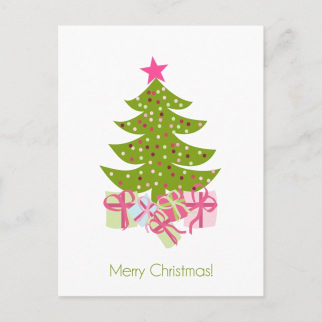 Festividades cartão postal de natal (Frente)