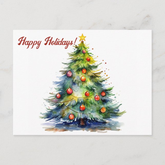 Festividades Cartão postal de Natal (Frente)