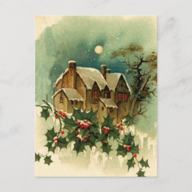Festividades Cartão postal de Natal (Frente)