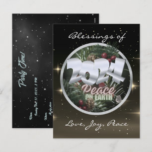 Festividades Cartão postal de Natal 2024 para a Paz na Terra