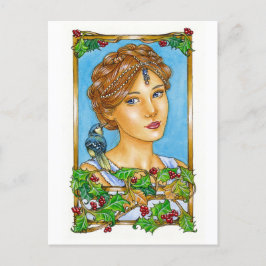 Festividades Cartão postal de Natal "Alegria ao Mundo"