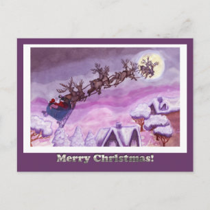 Festividades Cartão postal de Natal Antes - Personalizado