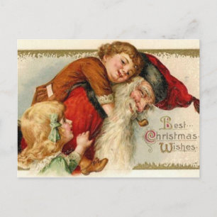 Festividades Cartão Postal de Natal Antigo
