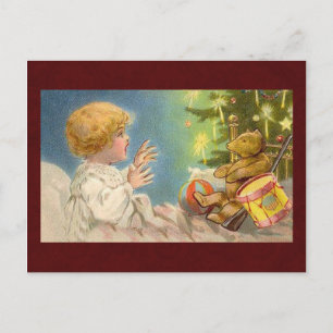 Festividades Cartão Postal de Natal Antigo