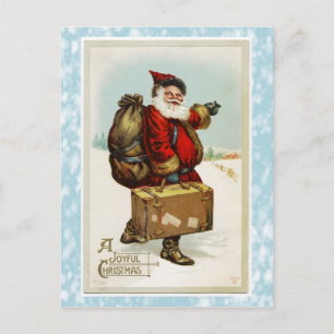 Festividades Cartão postal de Natal antigo