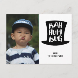 Festividades Cartão postal de Natal Bah Humbug Holiday